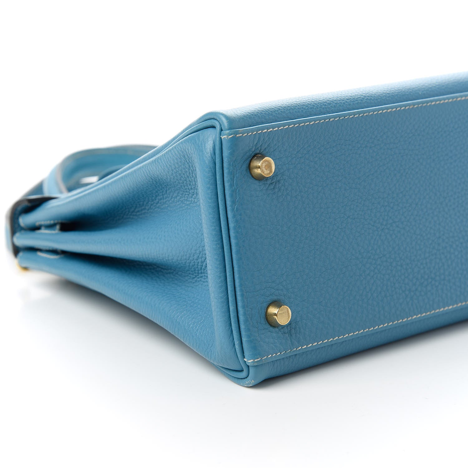 Hermes Togo Kelly Retourne 28 Blue Jean 6 of 10