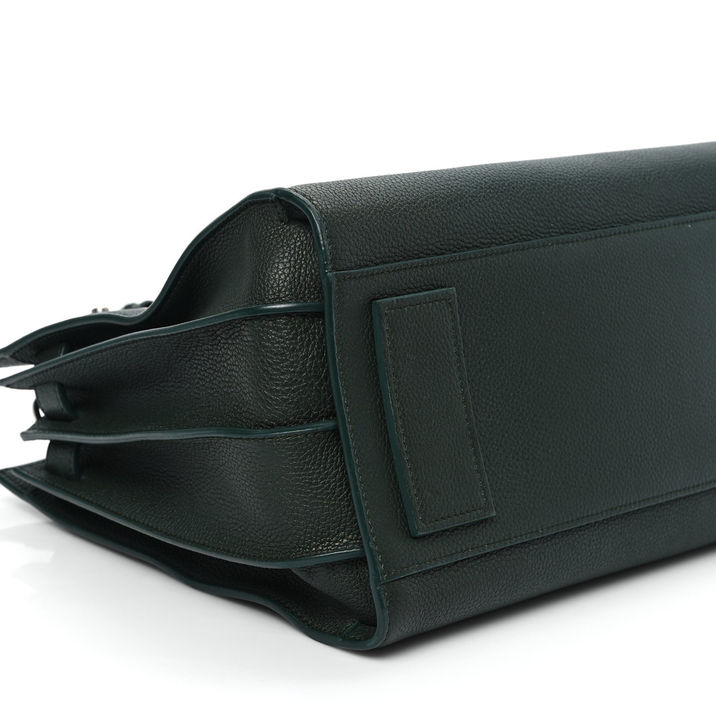 Grained Calfskin Small Supple Sac De Jour Dark Vert