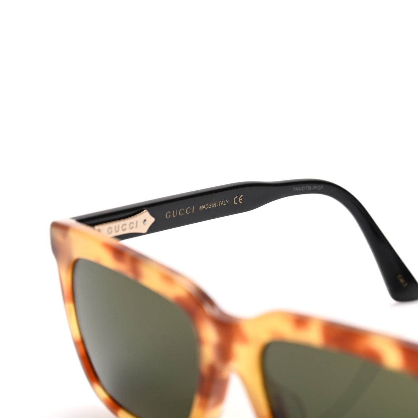 Acetate Square Frame Sunglasses GG0267S Havana