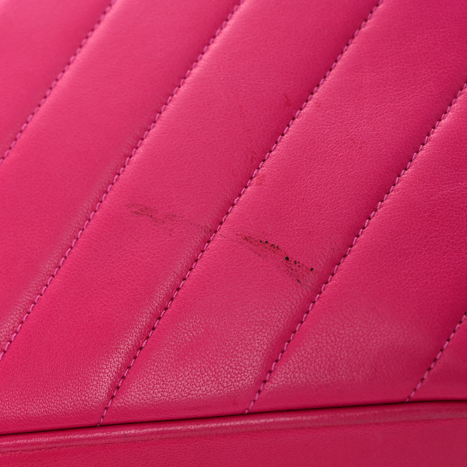 Chanel Lambskin Chevron Quilted Shoulder Bag Pink 11 of 11