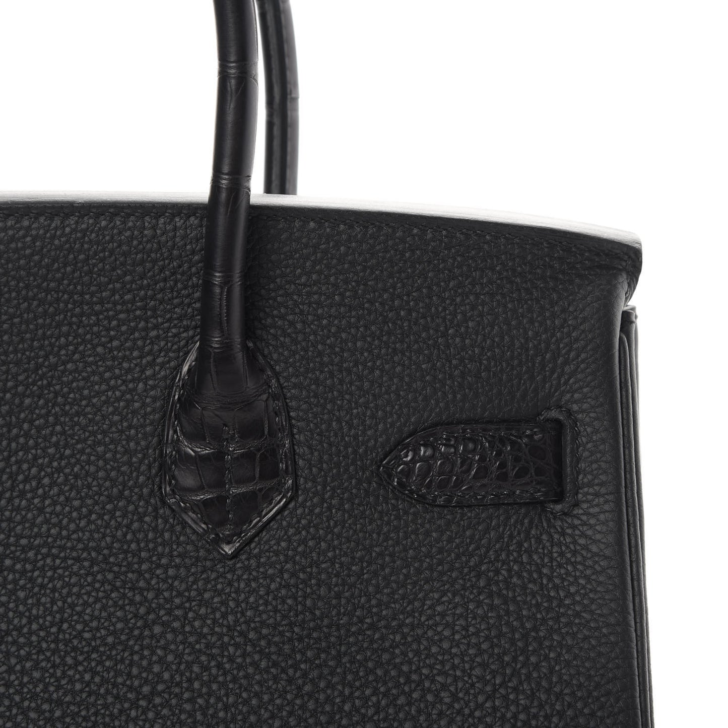 Togo Matte Alligator Birkin Touch 30 Black