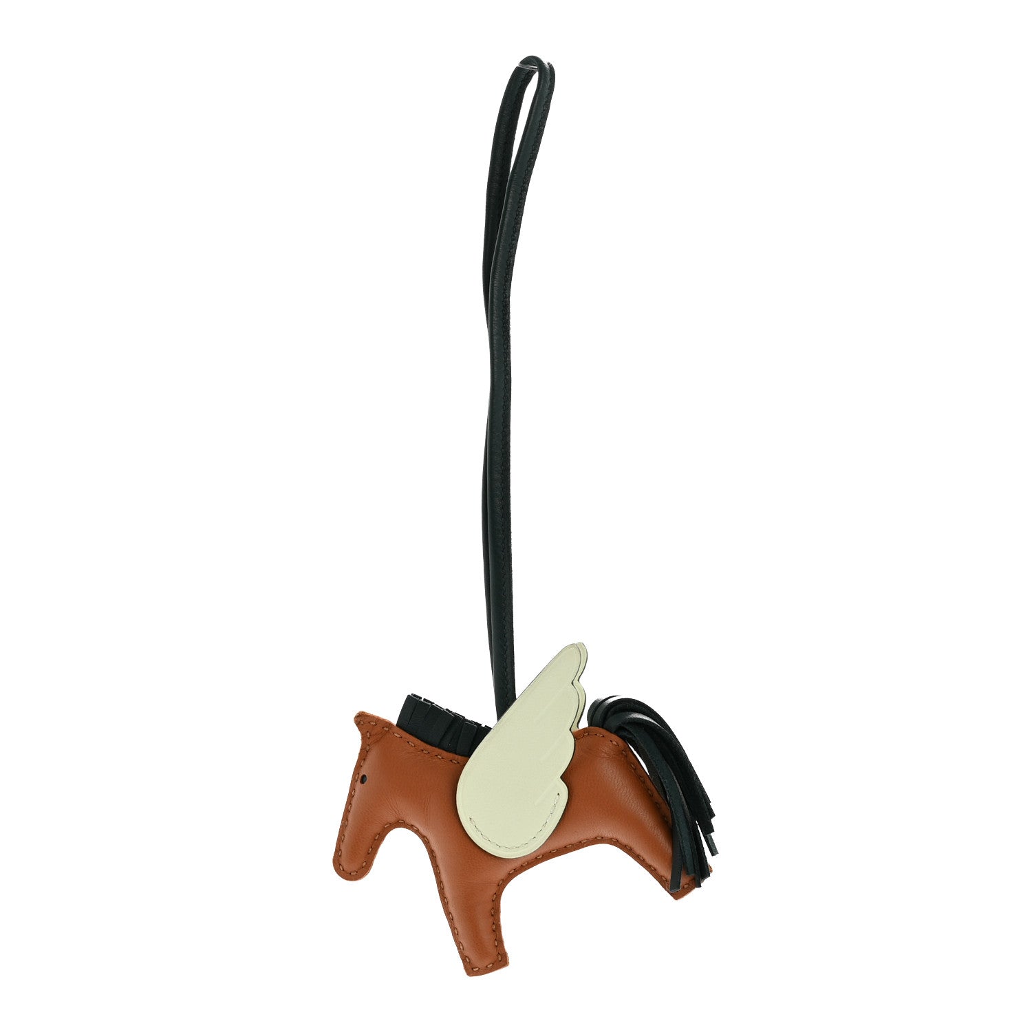 Hermes Milo Lambskin Grigri Rodeo Pegase Horse Bag Charm PM Gold