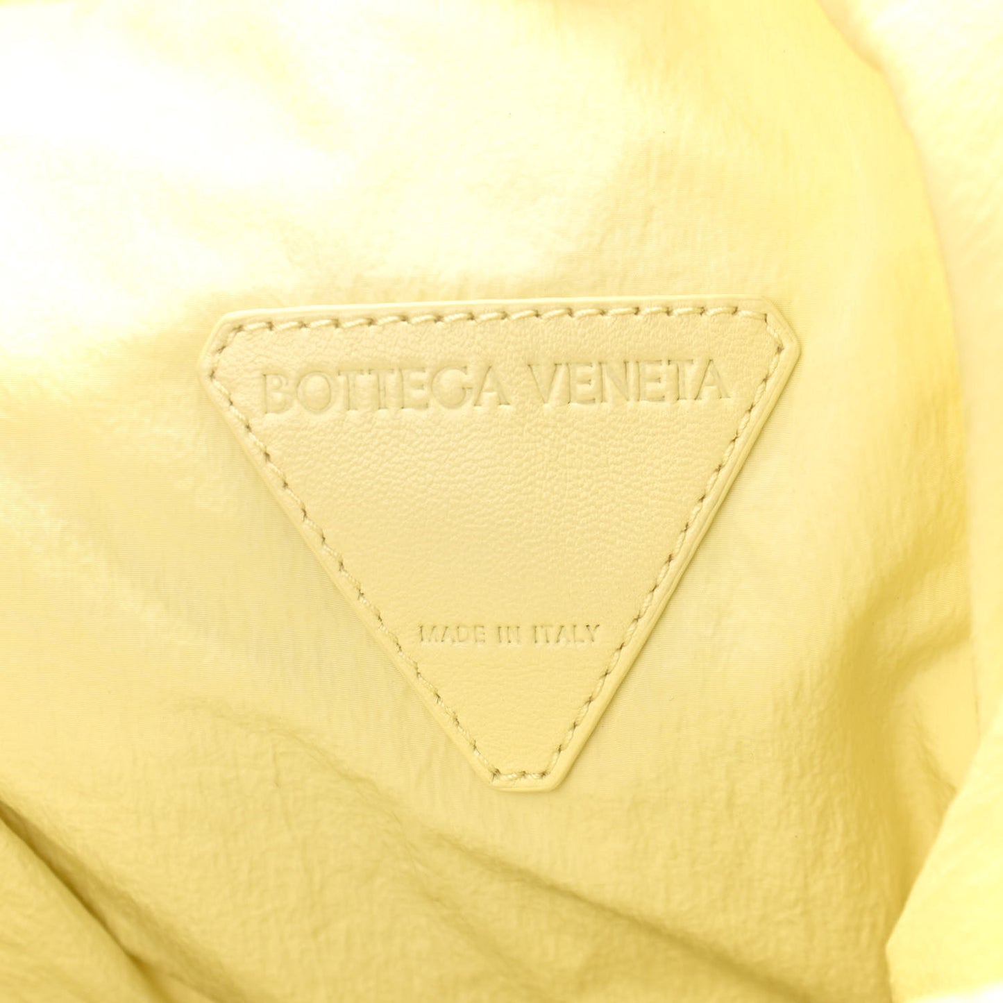 Lambskin Intrecciato Drawstring Shopper Tote Buttercup Yellow