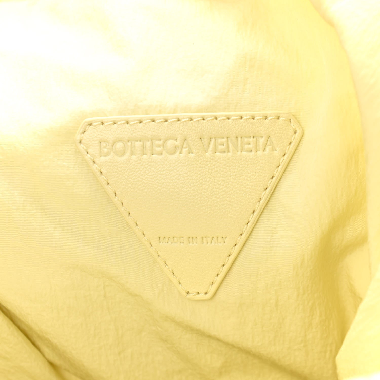 Bottega Veneta Lambskin Intrecciato Drawstring Shopper Tote Buttercup Yellow 6 of 10