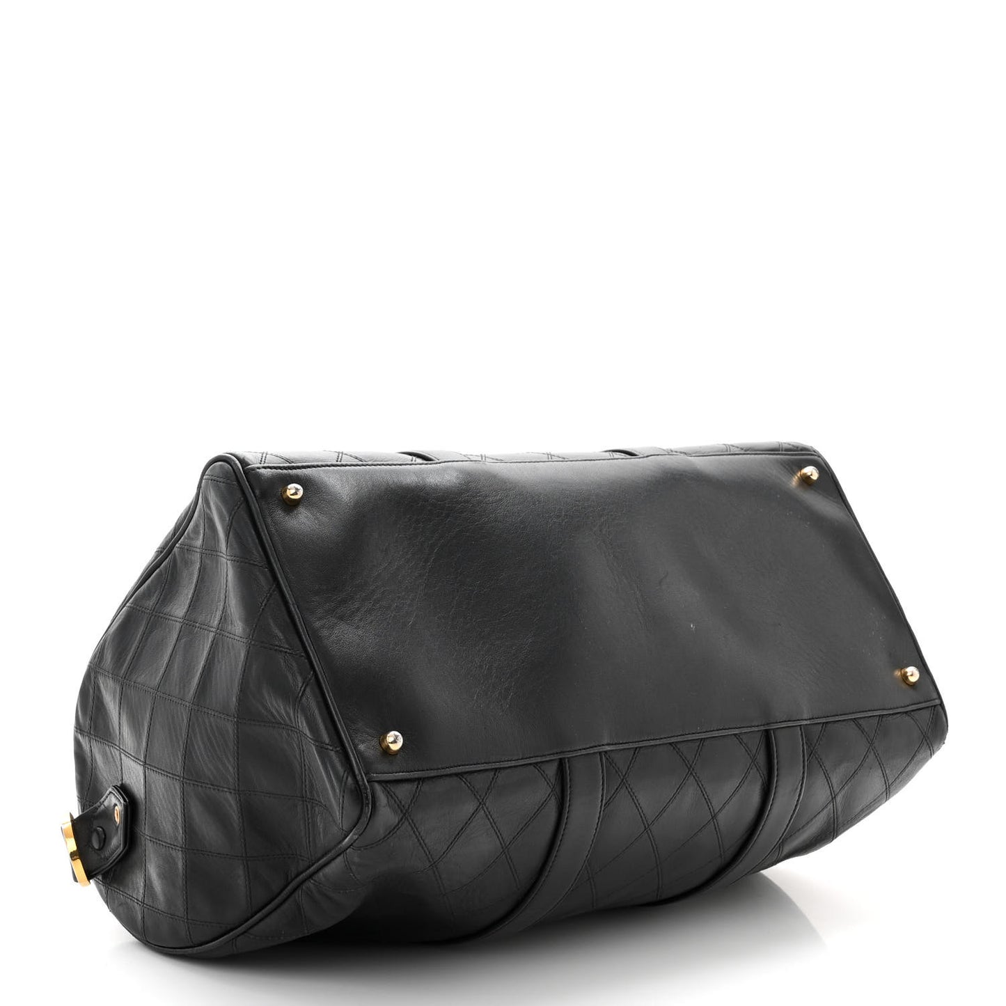 Calfskin Stitched CC Boston Black