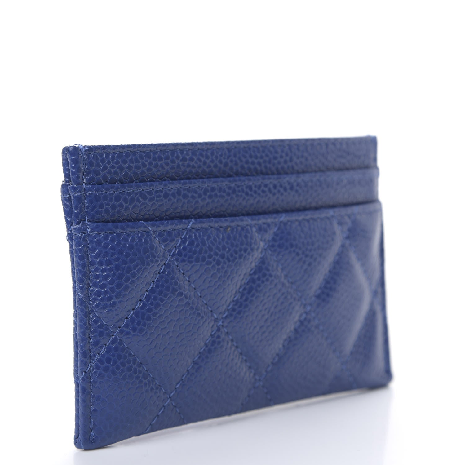 Chanel Caviar Quilted Incognito Card Holder Blue 2 of 8