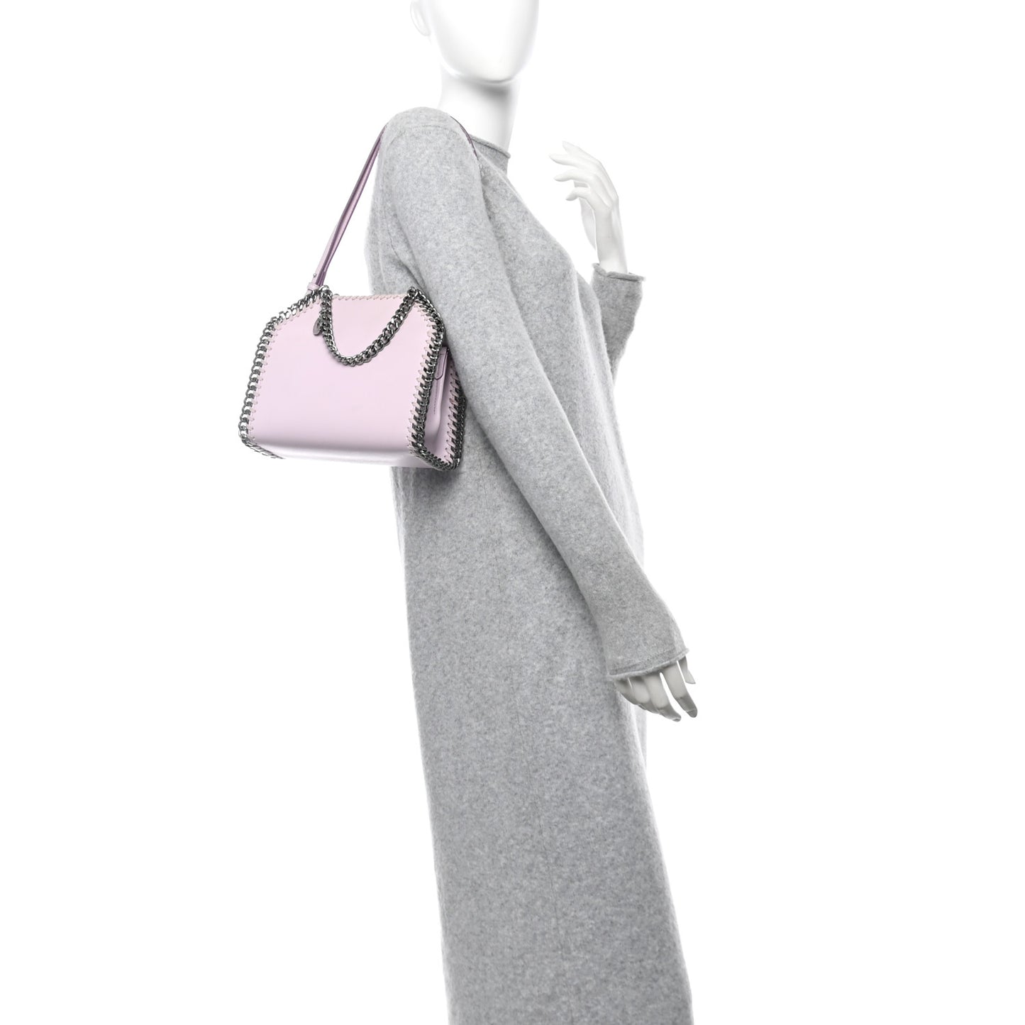 Eco Alter Nappa Mini Falabella Box Top Handle Bag Lilac