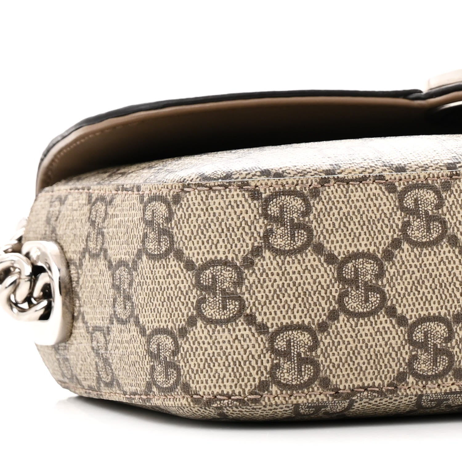 Gucci Senna GG Supreme Petite GG Top Handle Shoulder Bag Beige Ebony 9 of 23