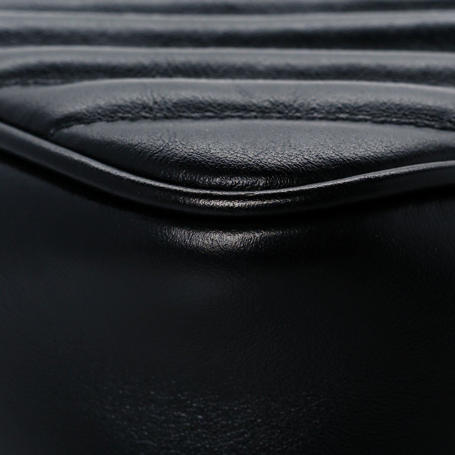 Calfskin Matelasse Monogram Lou Camera Bag Black