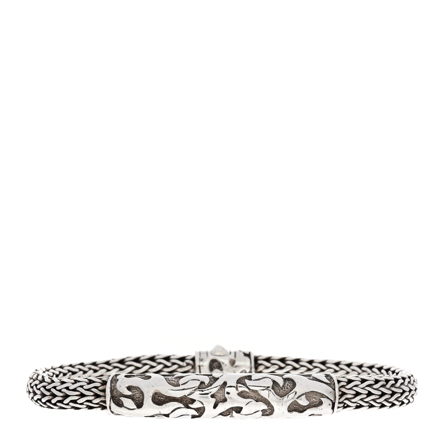 Sterling Silver Dayak Classic Chain Station Bracelet