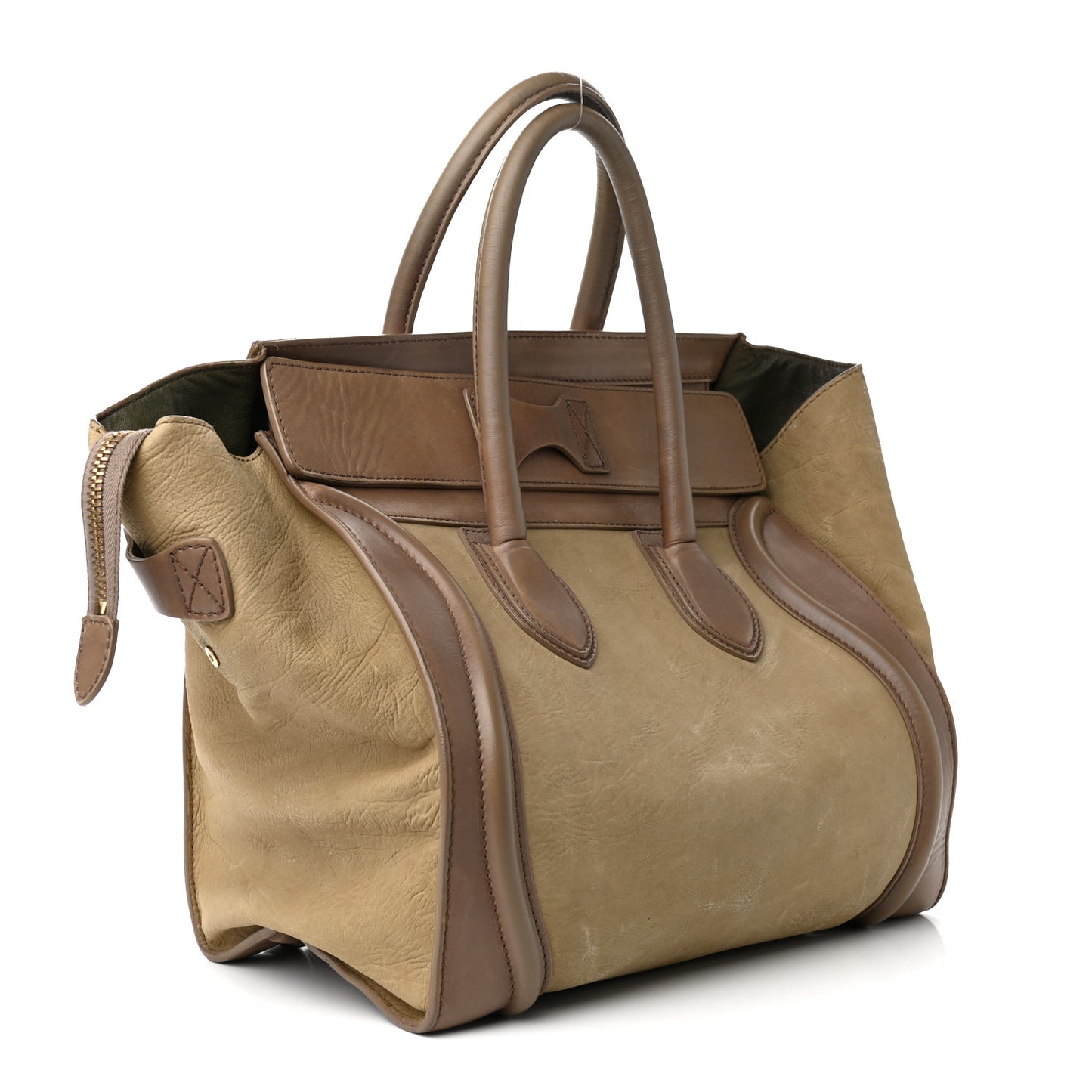 Nubuck Elephant Calfskin Mini Luggage