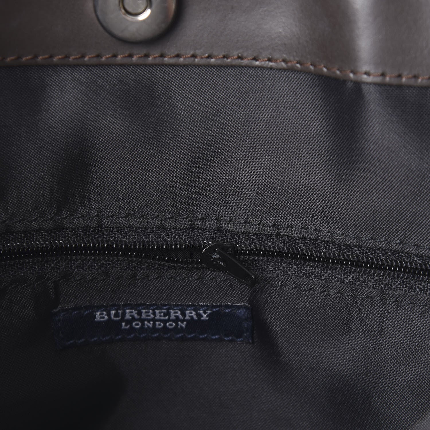 Burberry Smoked House Check Tote Chocolate 9 of 10