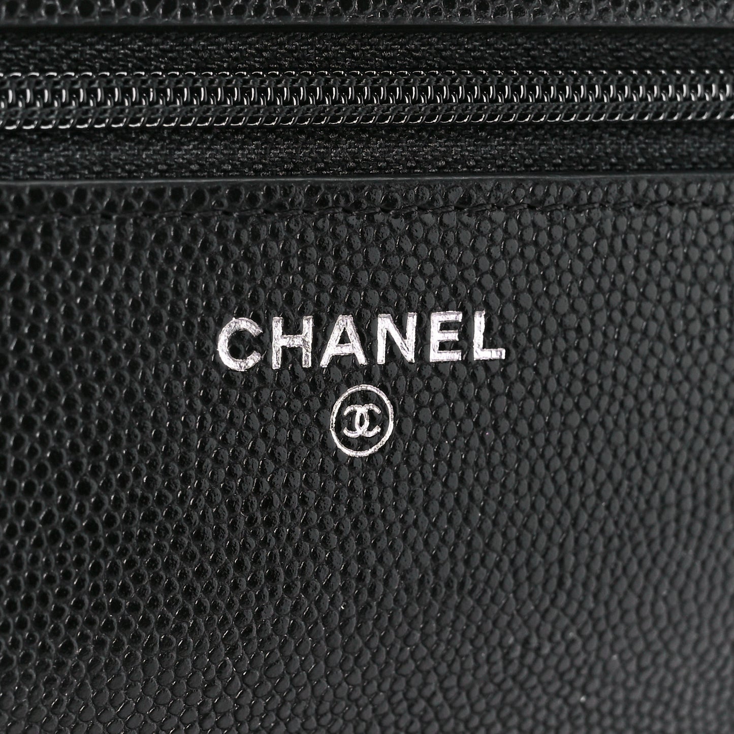 Caviar Quilted My Everything Wallet On Chain WOC Black