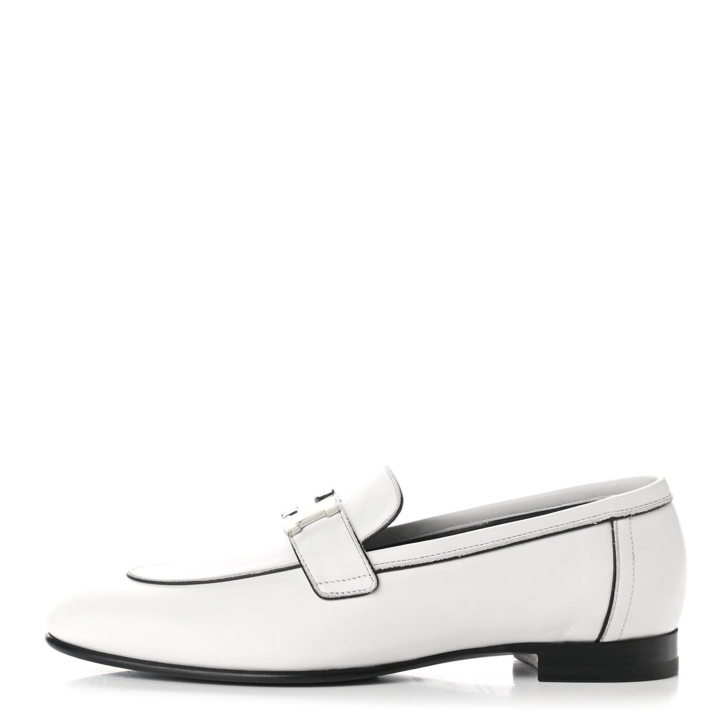 Calfskin Womens Paris Loafers 36.5 White