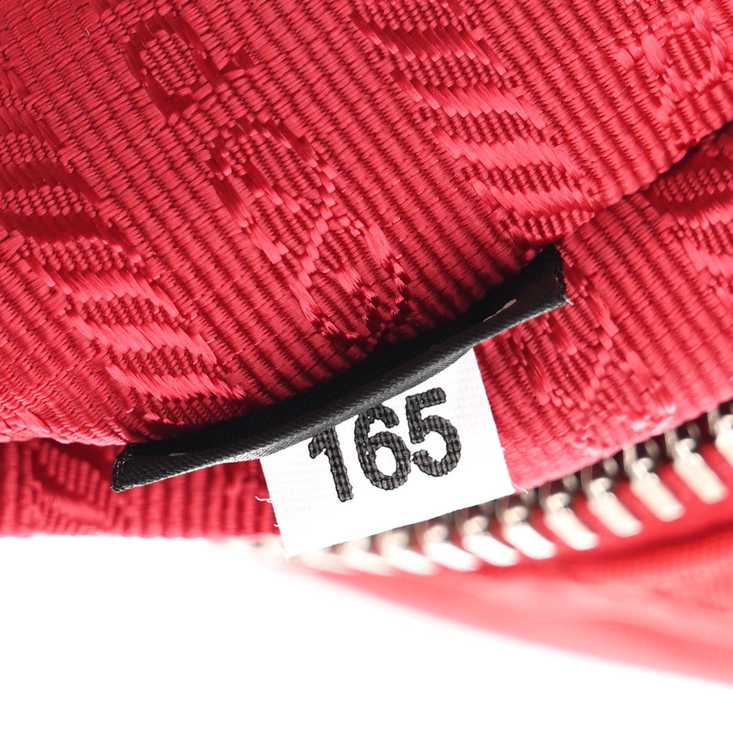 Nylon Tessuto Impuntu Quilted Backpack Rosso