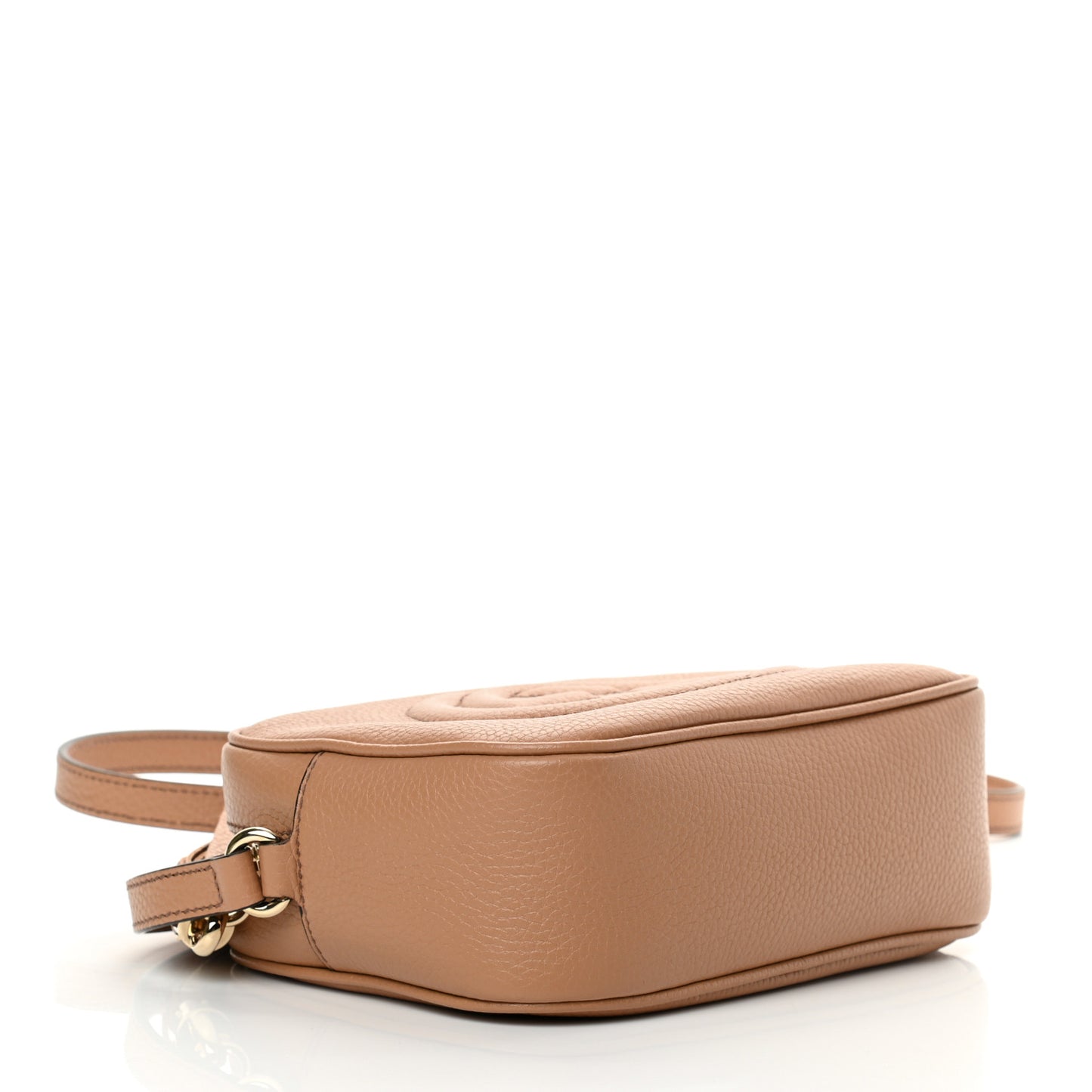 Pebbled Calfskin Small Soho Disco Bag Camelia