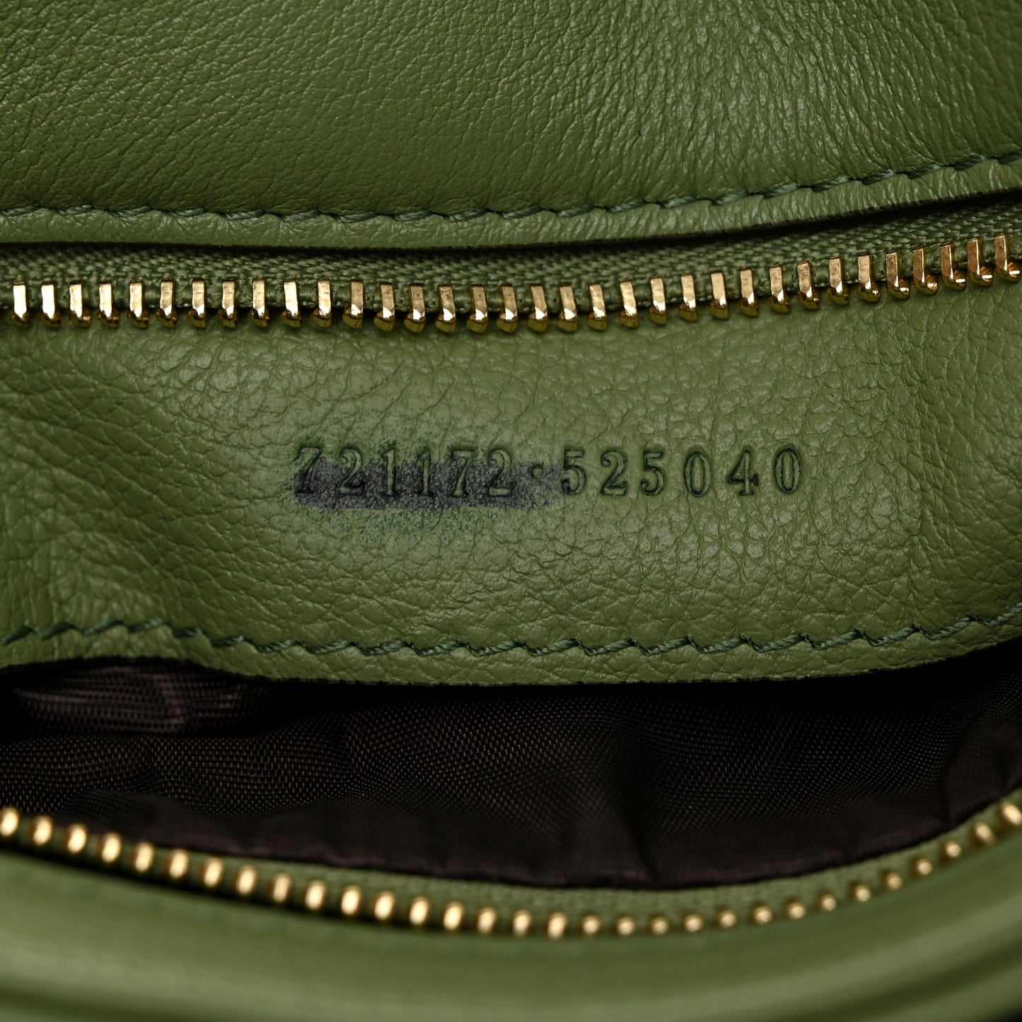 Roxy Calfskin Web Medium Blondie Top Handle Shoulder Flap Bag Salamander Green