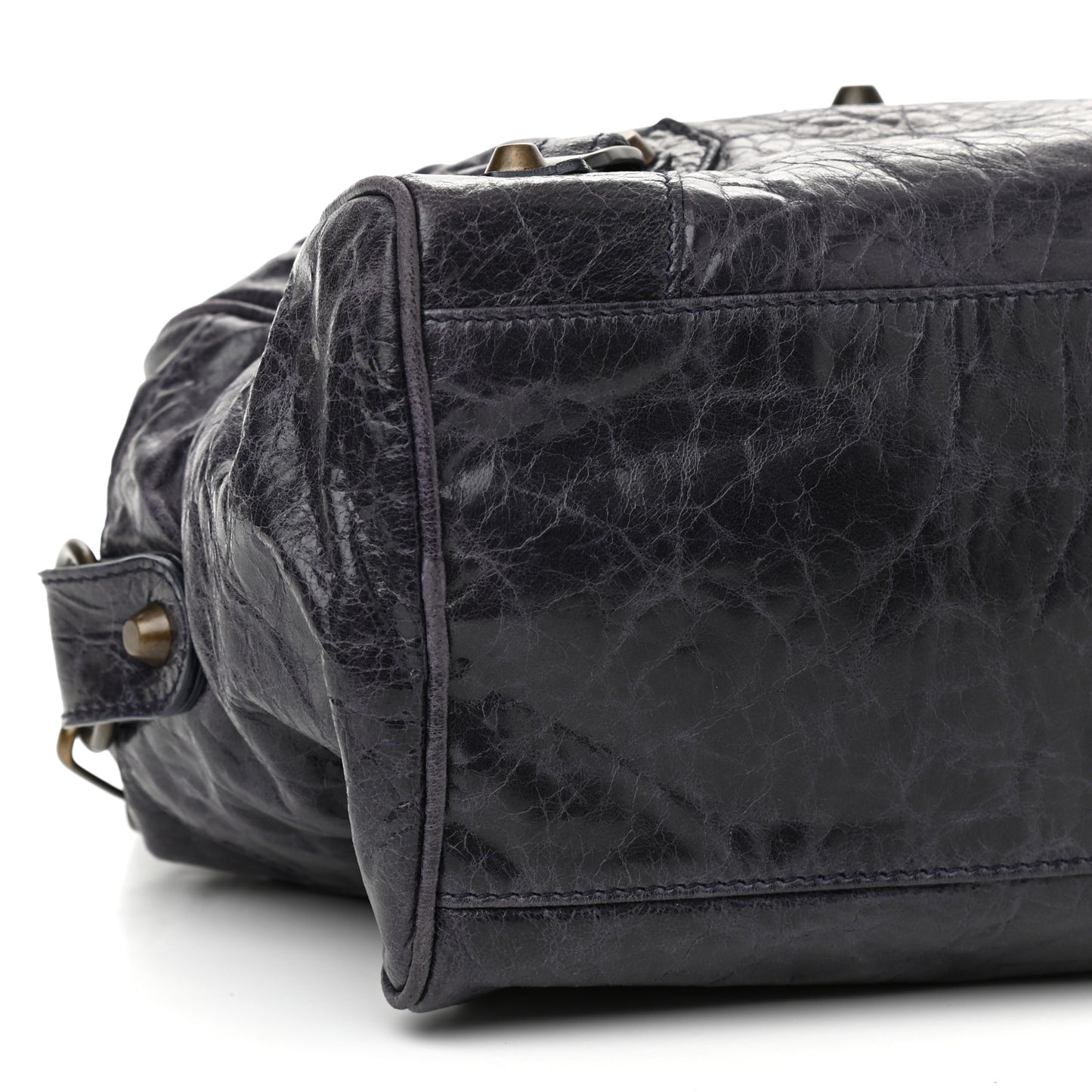 Chevre Classic Hardware Box Bag Ink