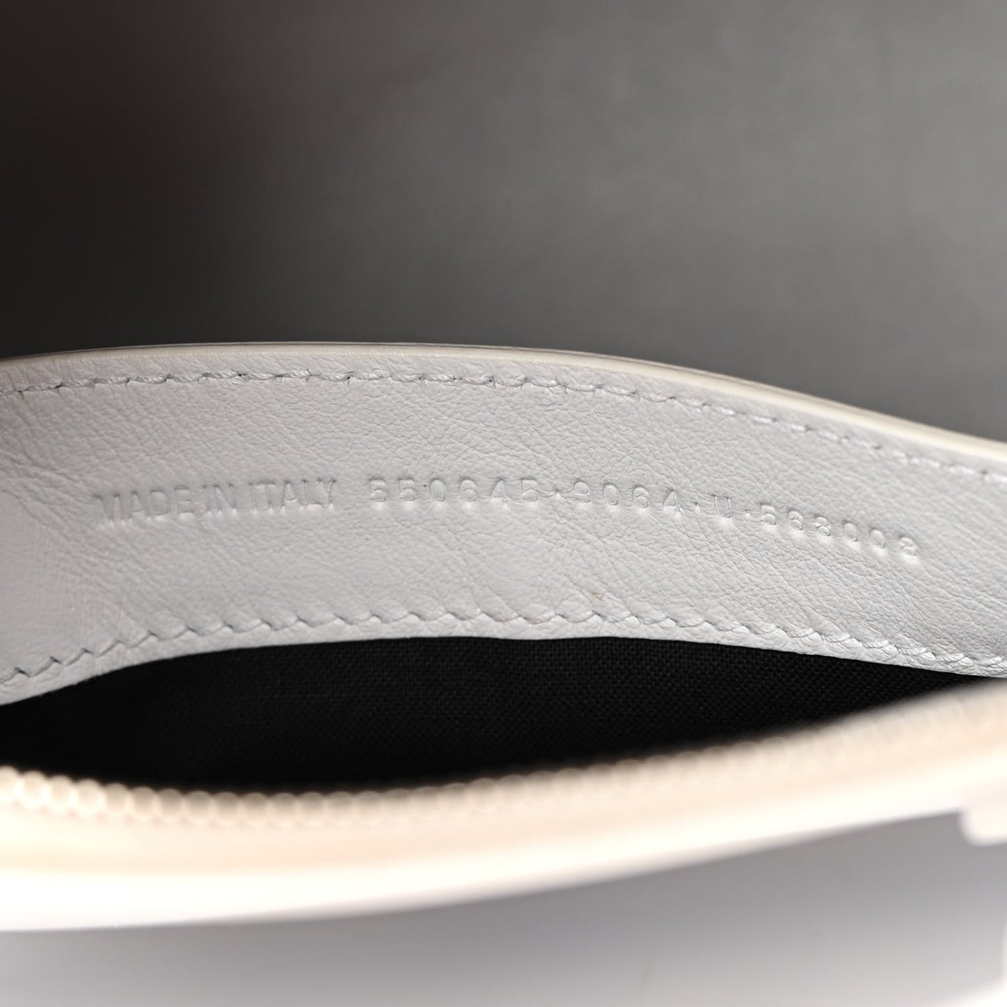 Smooth Calfskin 3D Logo S Ville Top Handle Bag White Screen Blue Black