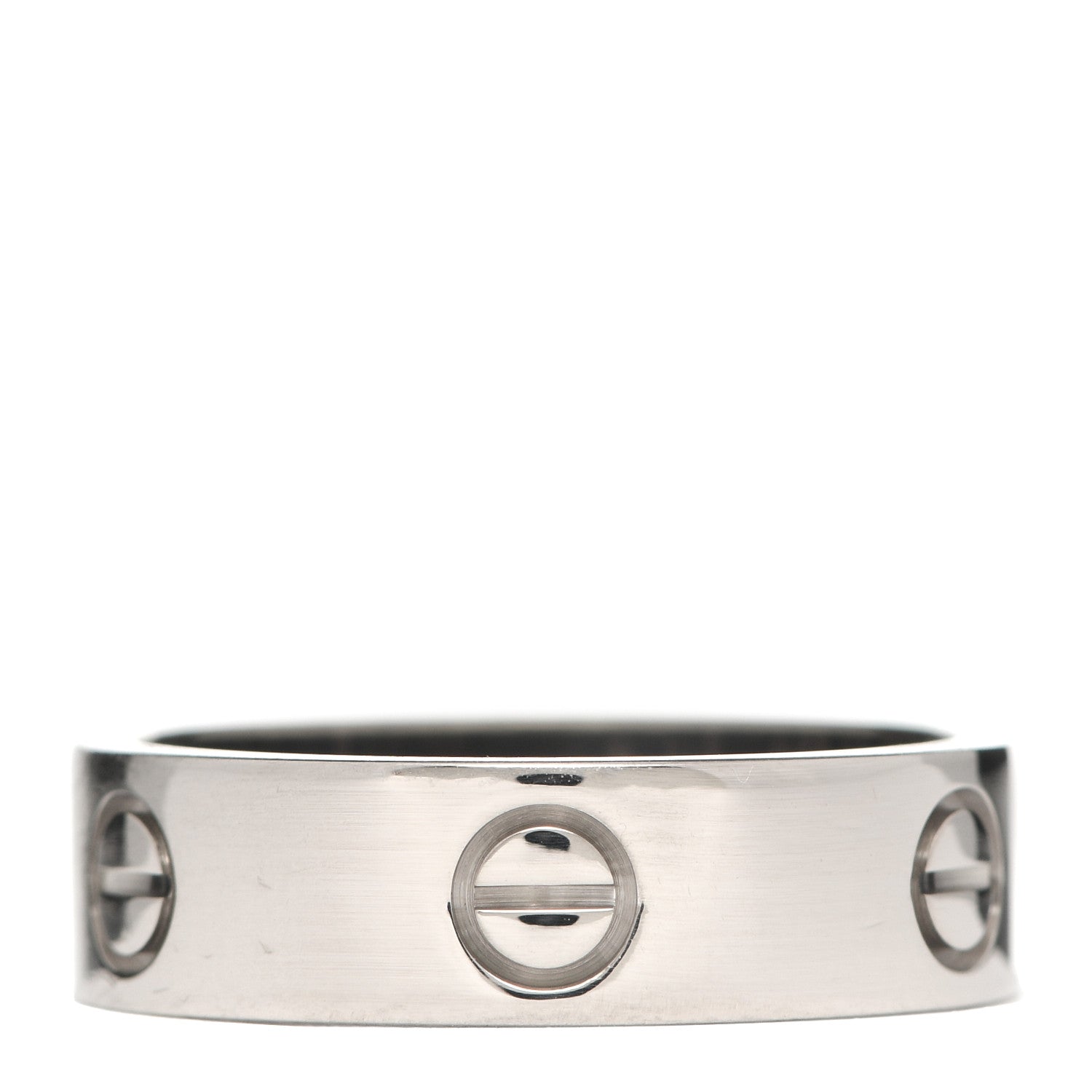 Cartier 18K White Gold 6mm LOVE Ring 59 8.75 1 of 4