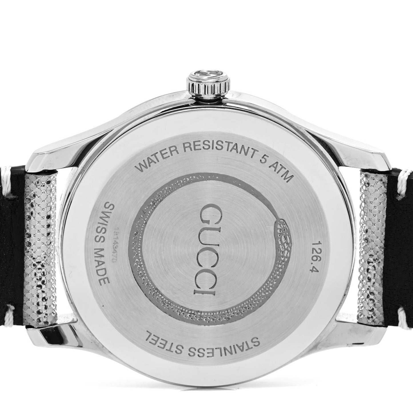 Stainless Steel Calfskin 38mm G-Timeless GG Hologram Quartz Watch