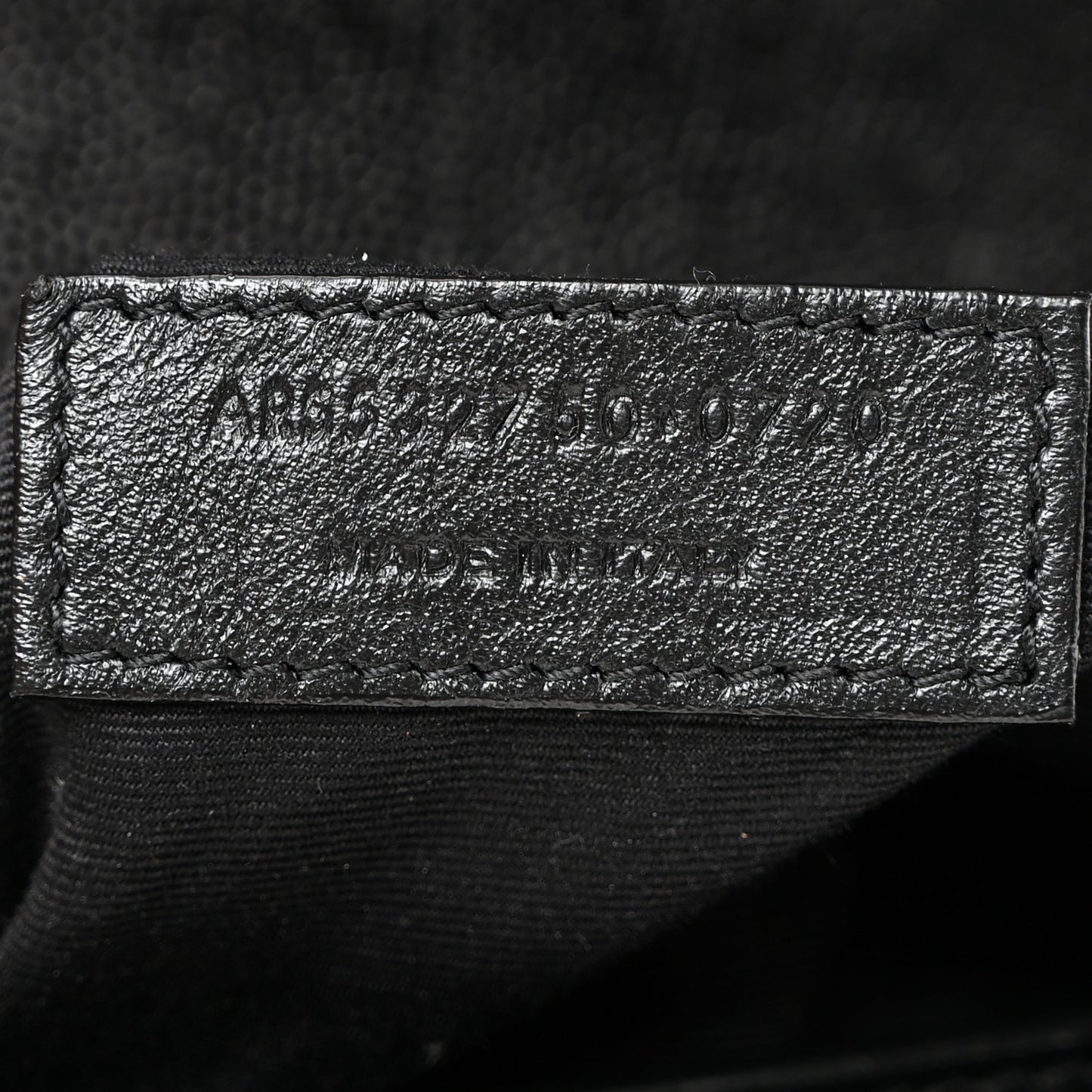 Grain De Poudre Monogram Cassandra Clasp Bag Black