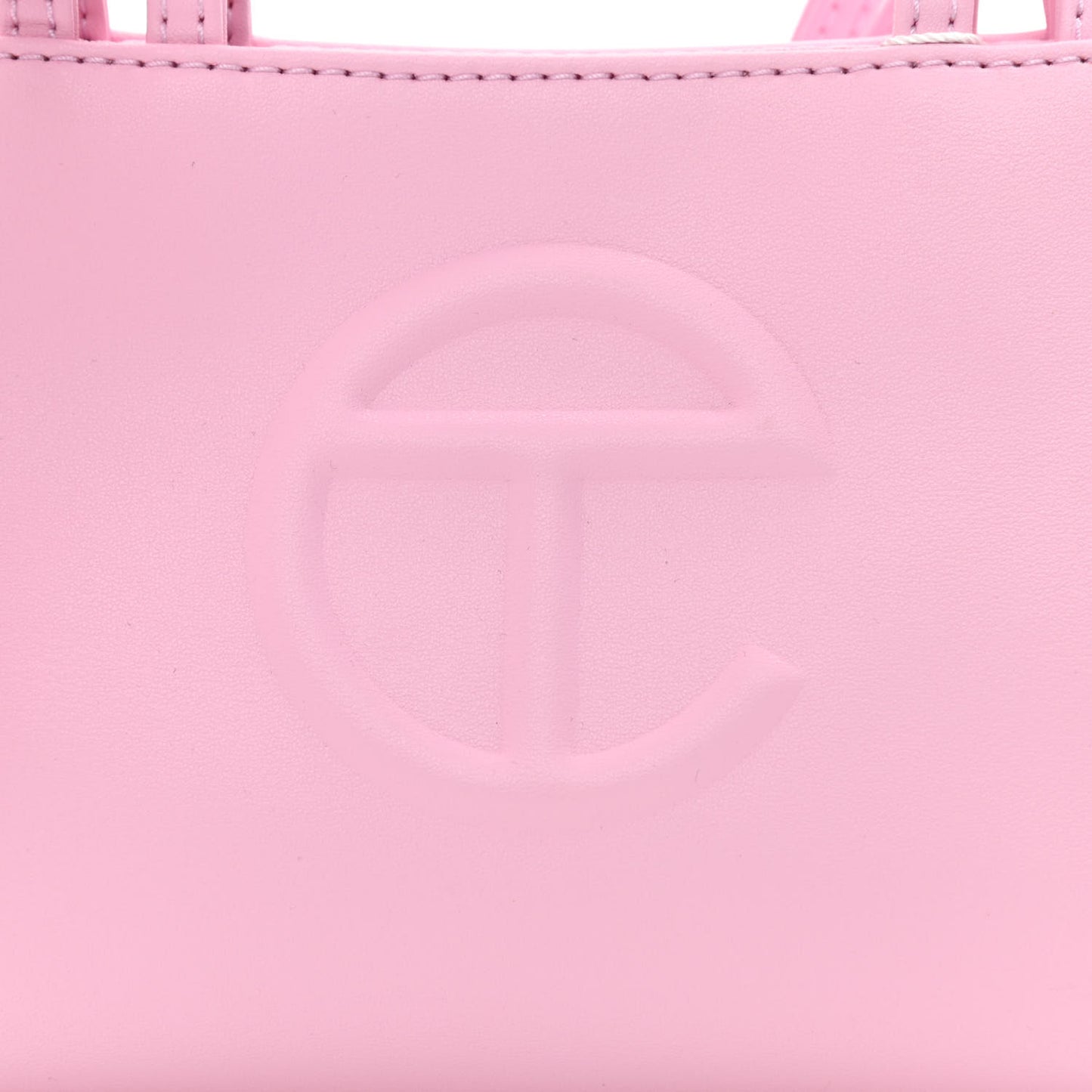Vegan Leather Small Shopping Bag Bubblegum