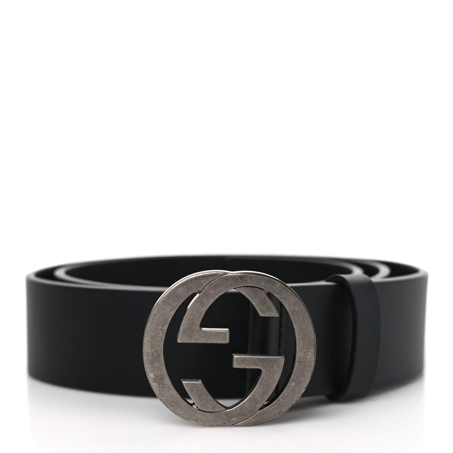 Gucci Moon Calfskin Nickel Interlocking G 90 36 Black 1 of 6