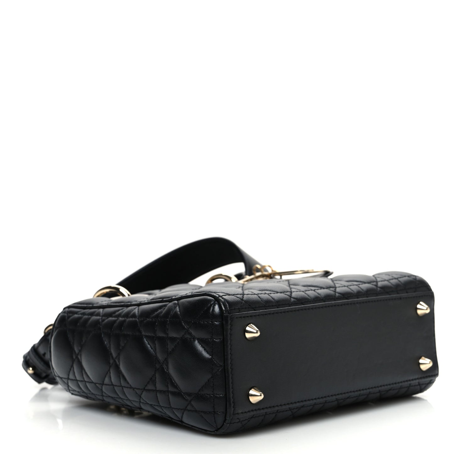 Lambskin Cannage Small My ABCDior Lady Dior Black