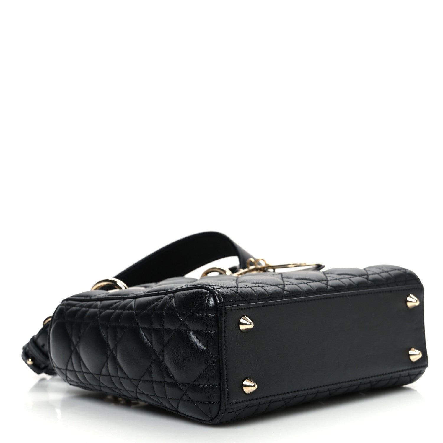 Christian Dior Lambskin Cannage Small My ABCDior Lady Dior Black 5 of 13