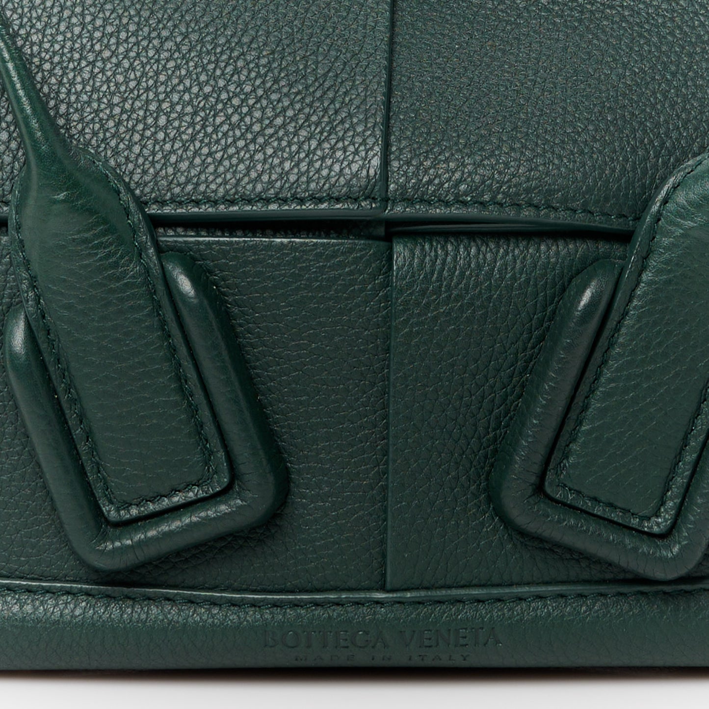 Grained Calfskin Maxi Intrecciato Mini Arco 33 Raintree