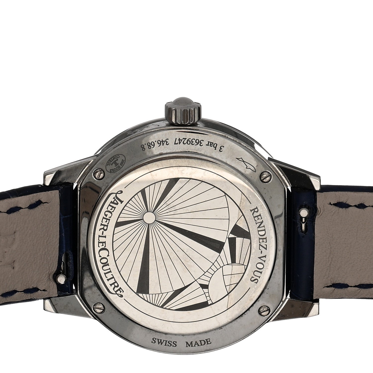 Jaeger-LeCoultre Stainless Steel Alligator Diamond Bezel 29mm Rendez-Vous Quartz Watch Q3408530 4 of 5