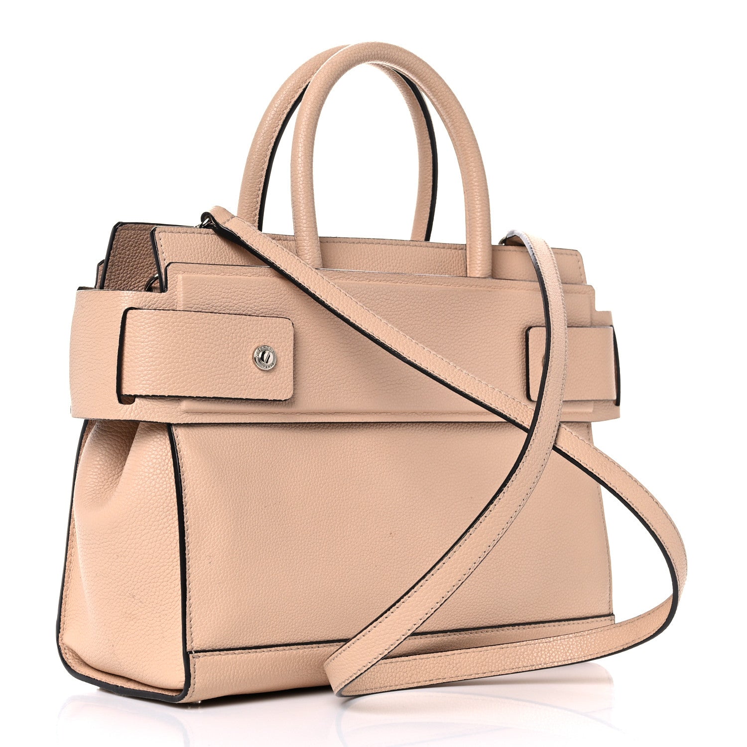 Givenchy Grained Calfskin Small Horizon Satchel Powder 3 of 29