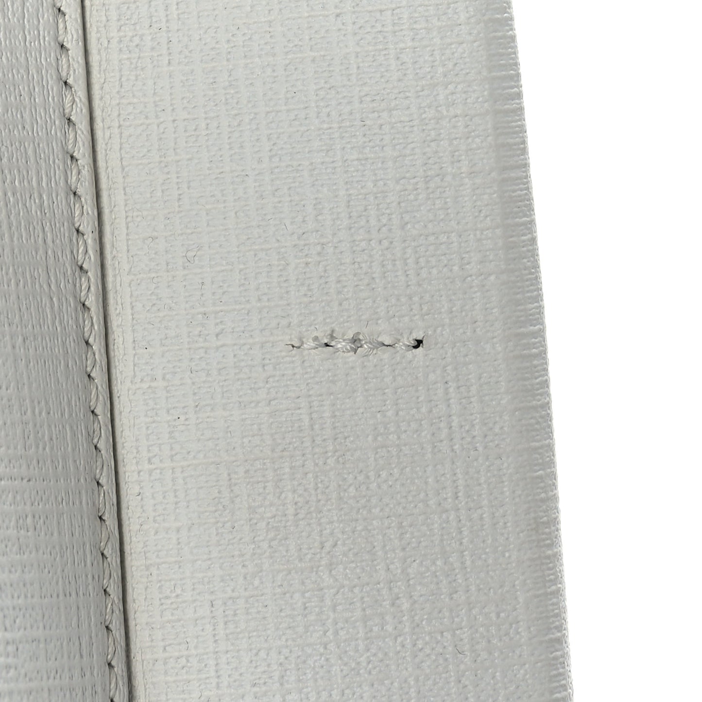 Calfskin Small Logo North South Shopping Tote White