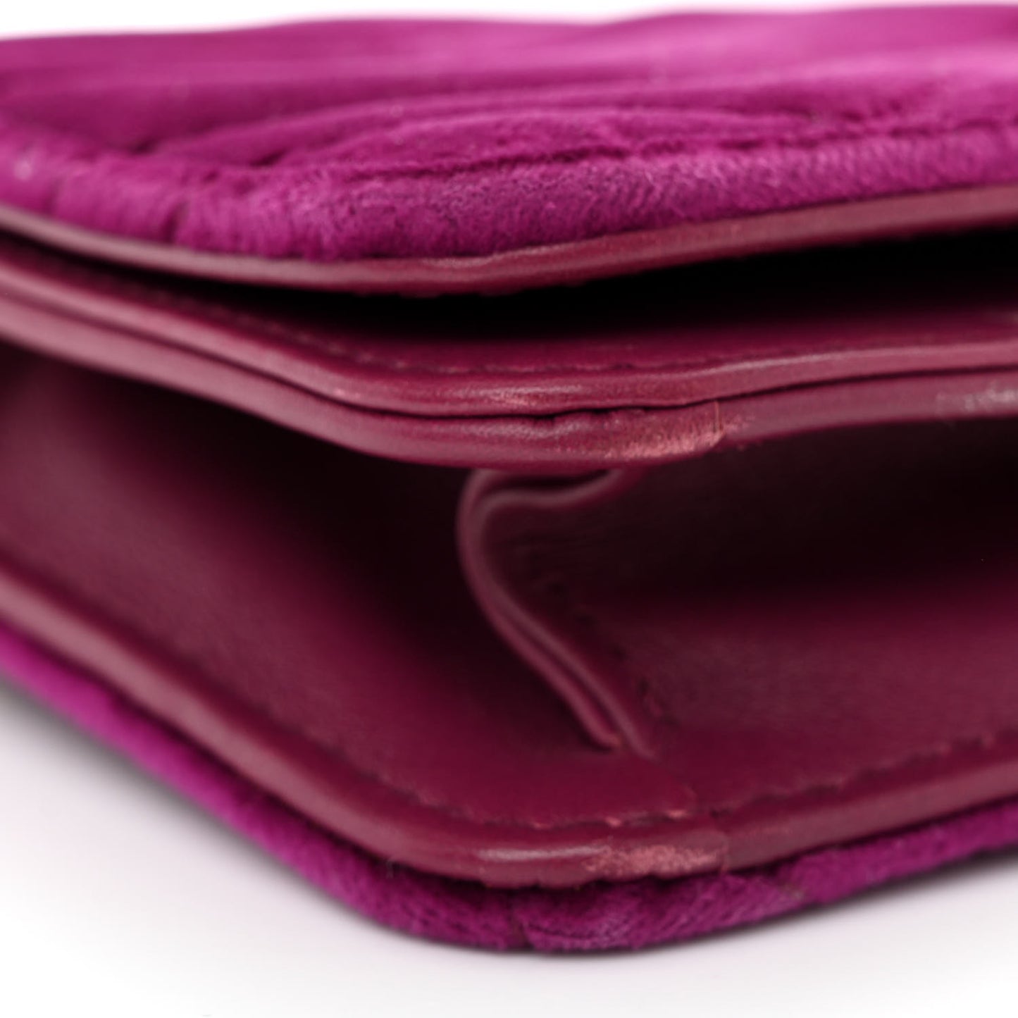 Velvet Matelasse GG Marmont Mini Bag Fuchsia Violet Cyclamen