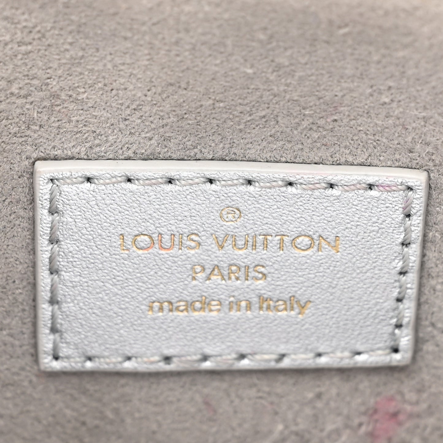 Lambskin Embossed Monogram Coussin BB Silver