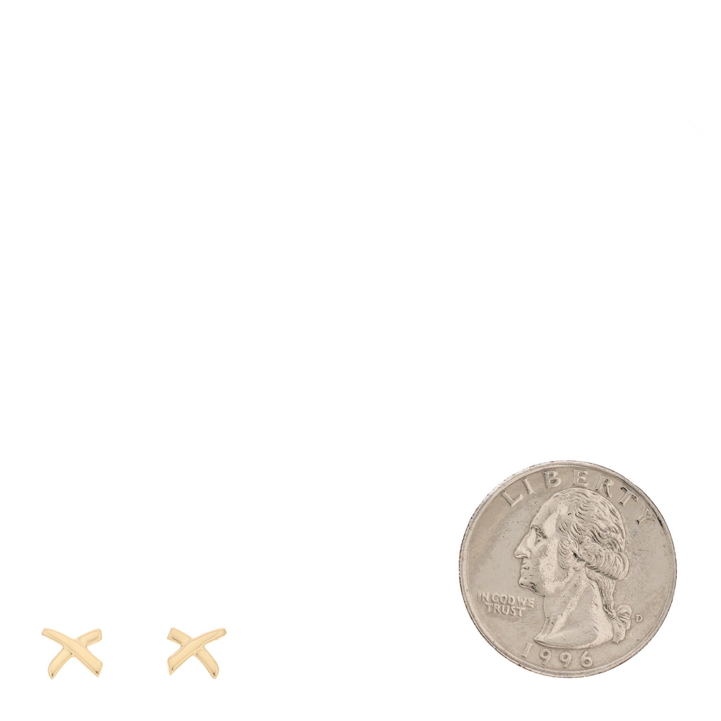 18K Yellow Gold Mini Paloma's Graffiti X Earrings