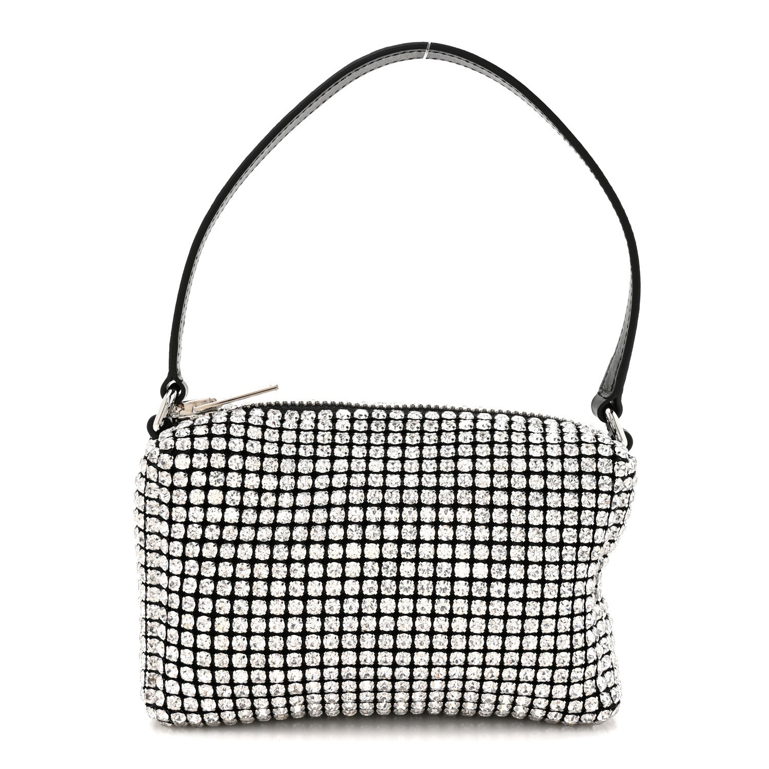 Alexander Wang Mesh Crystal Rhinestone Mini Heiress Pouch Black