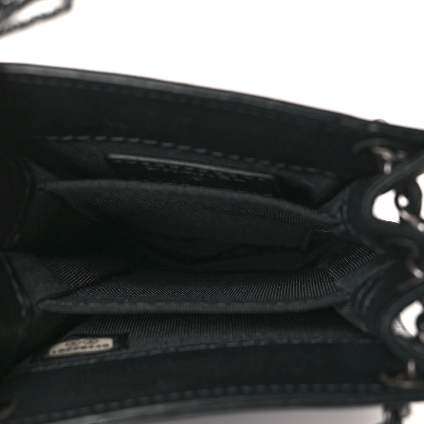 Calfskin CC Phone Holder Crossbody Black