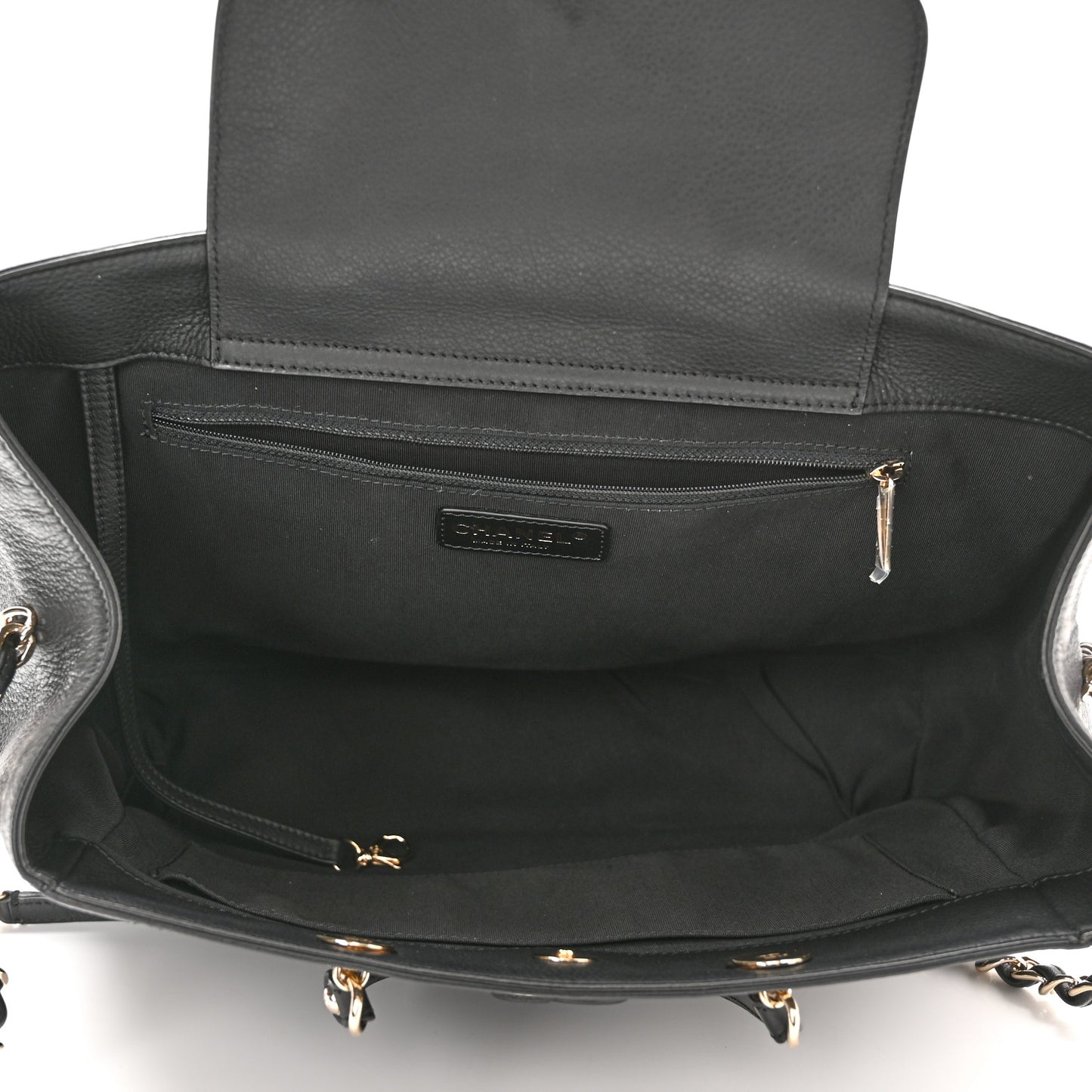 Bullskin Stitched Medium Shopping Bag Black