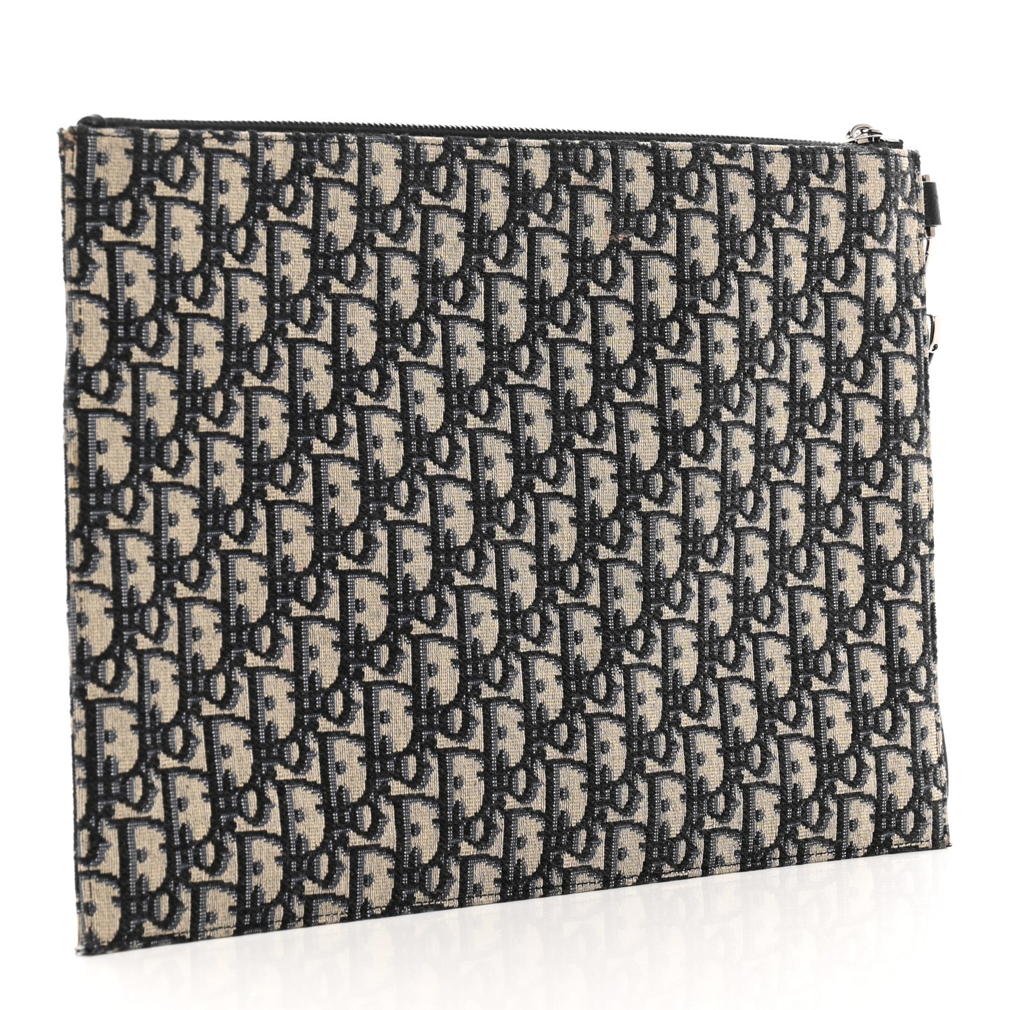 Oblique A4 Flat Pouch Clutch Blue