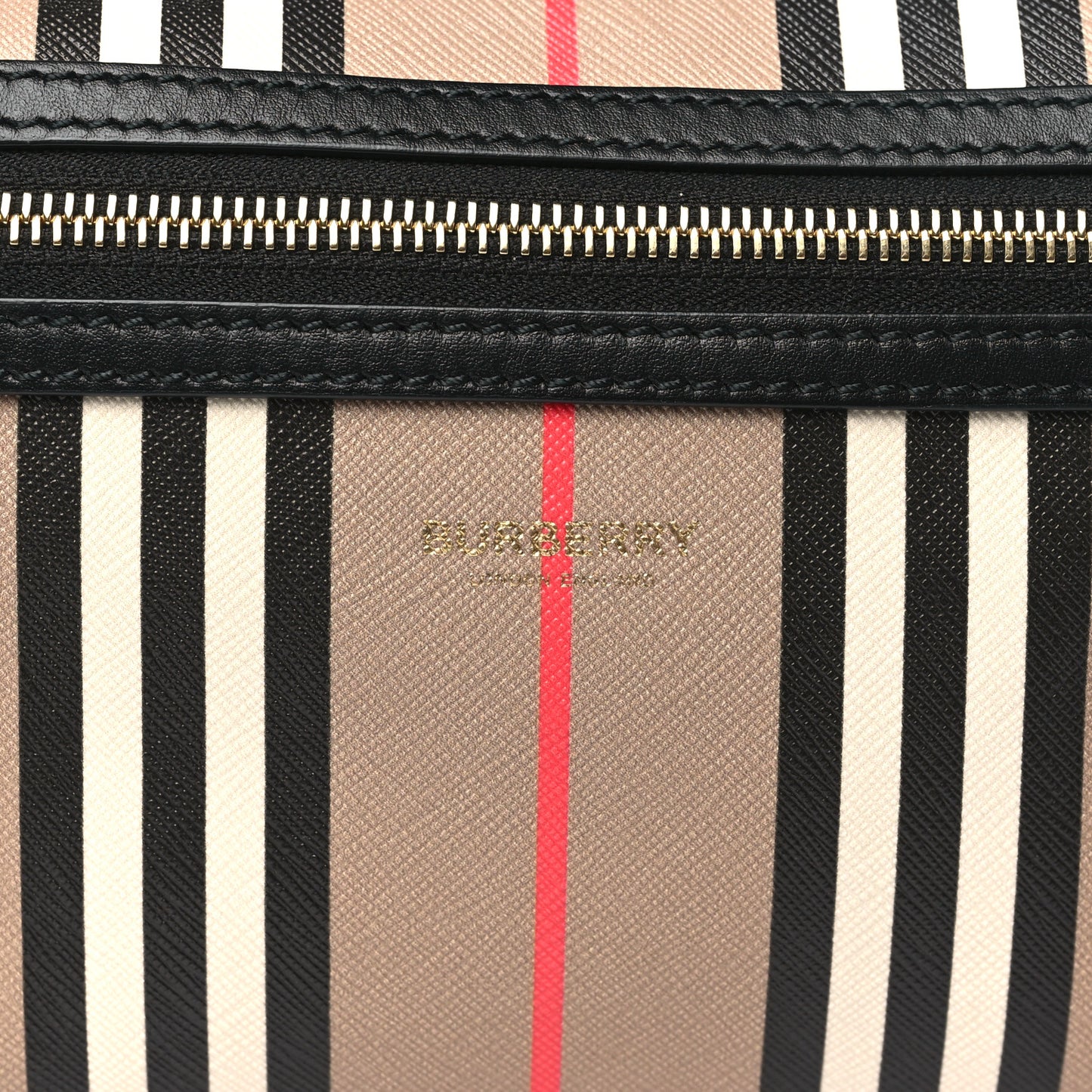 E-Canvas Icon Stripe Sonny Bum Bag Archive Beige