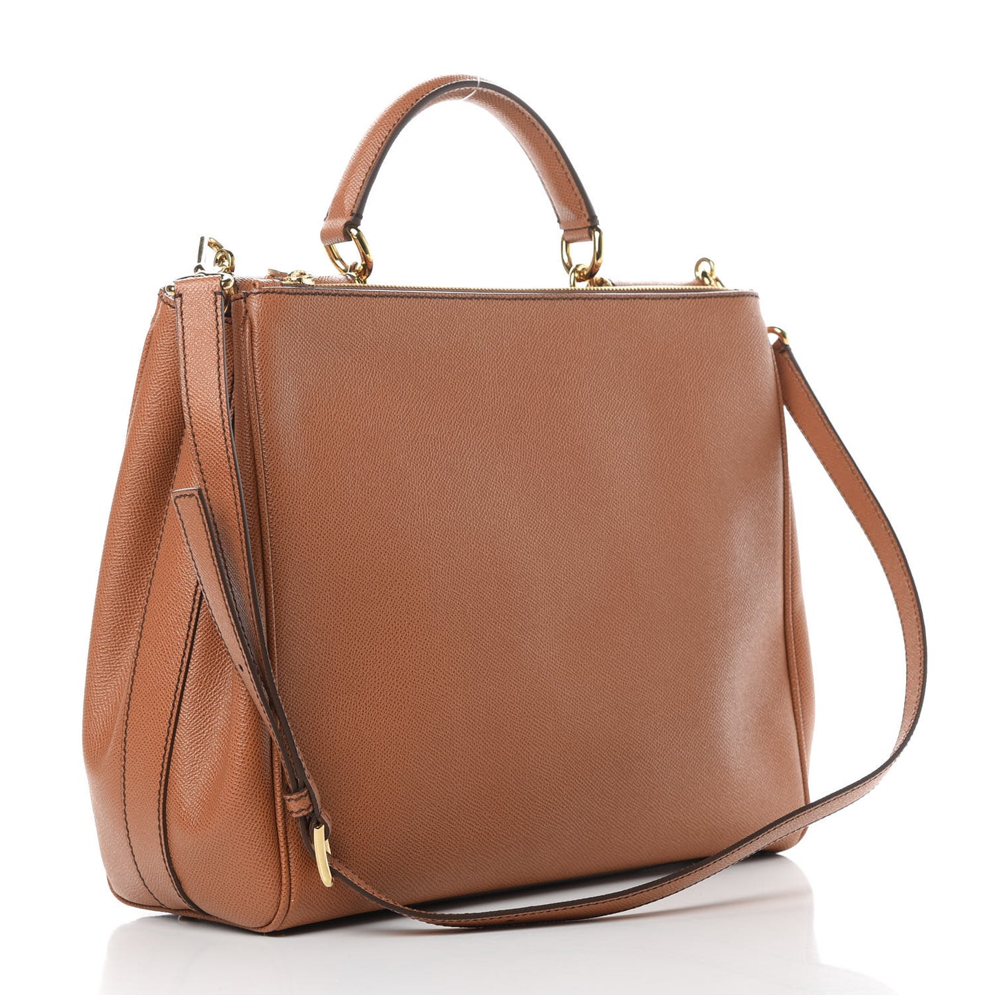 Dauphine Miss Sicily Shopper Tote Caramello