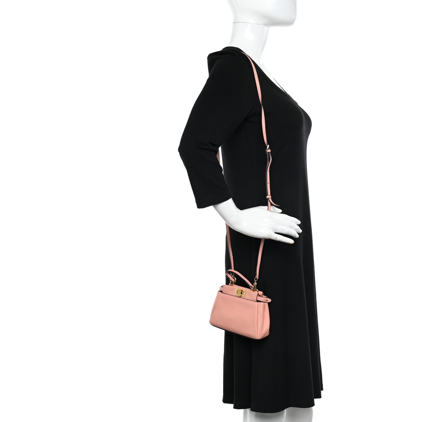 Shiny Nappa Micro Peekaboo Iconic Satchel Pink