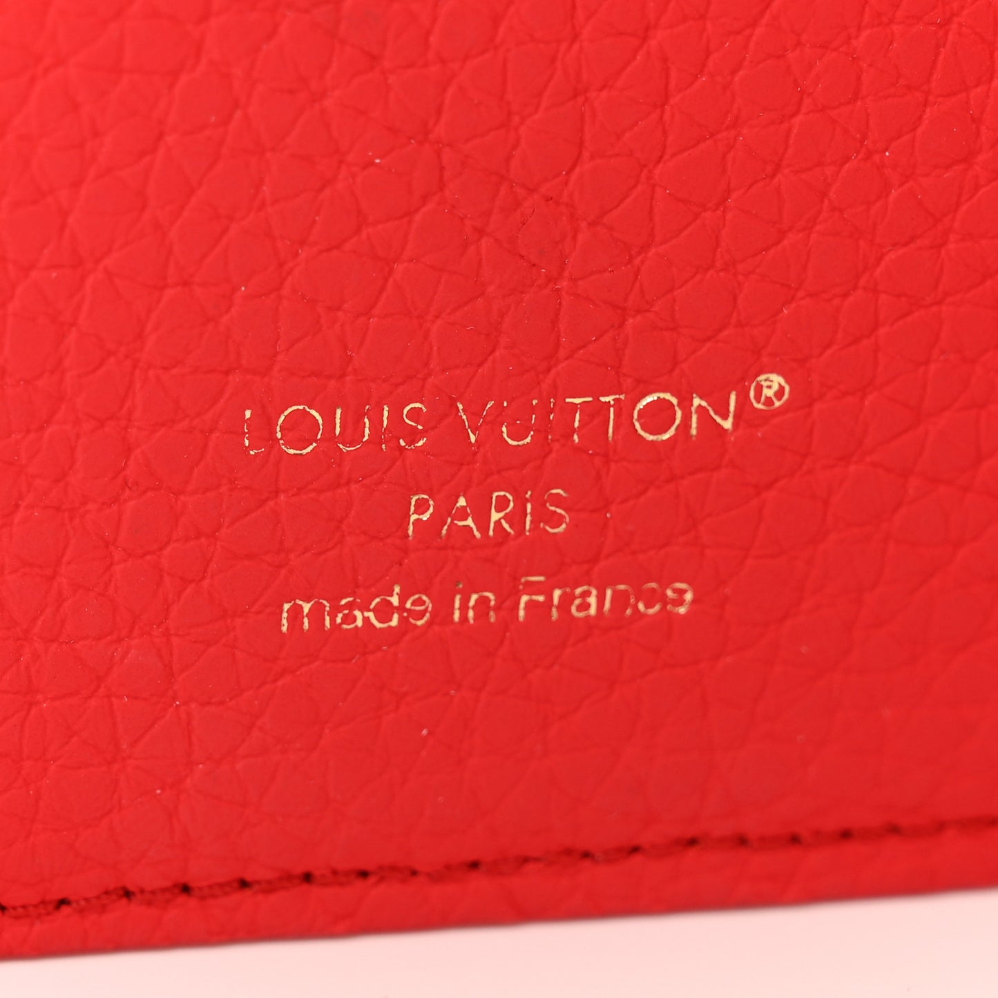 Taurillon Monogram Emily Notebook Cover MM Red