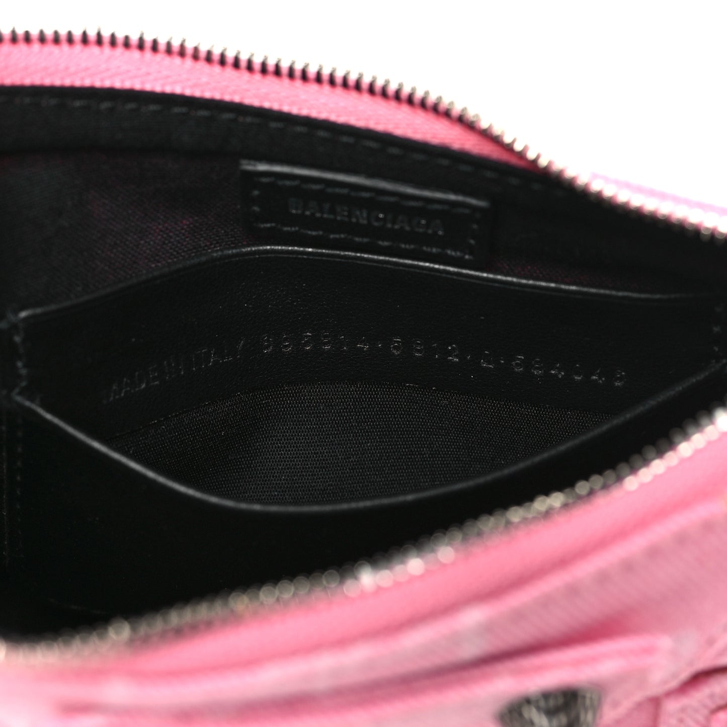 Washed Denim BB Monogram Le Cagole Mini Purse With Chain Pink