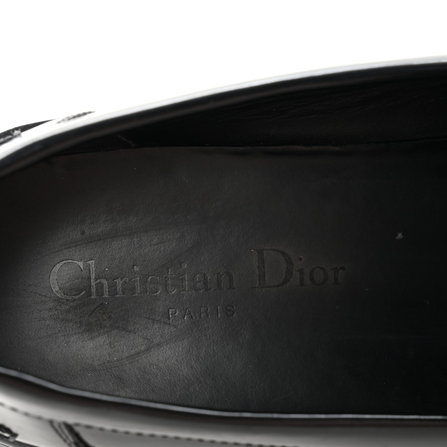 Brushed Calfskin Rubber Dior Code Cap Toe Lug Sole 35mm Loafers 40 Black