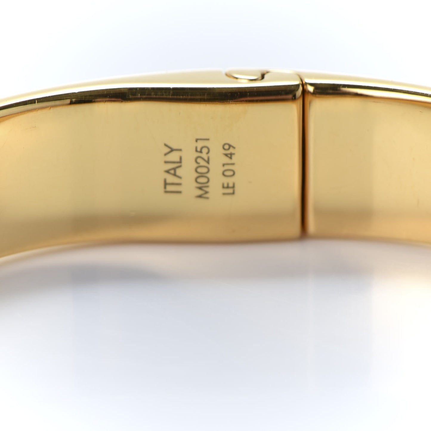 Brass Monogram Nanogram Cuff S Gold
