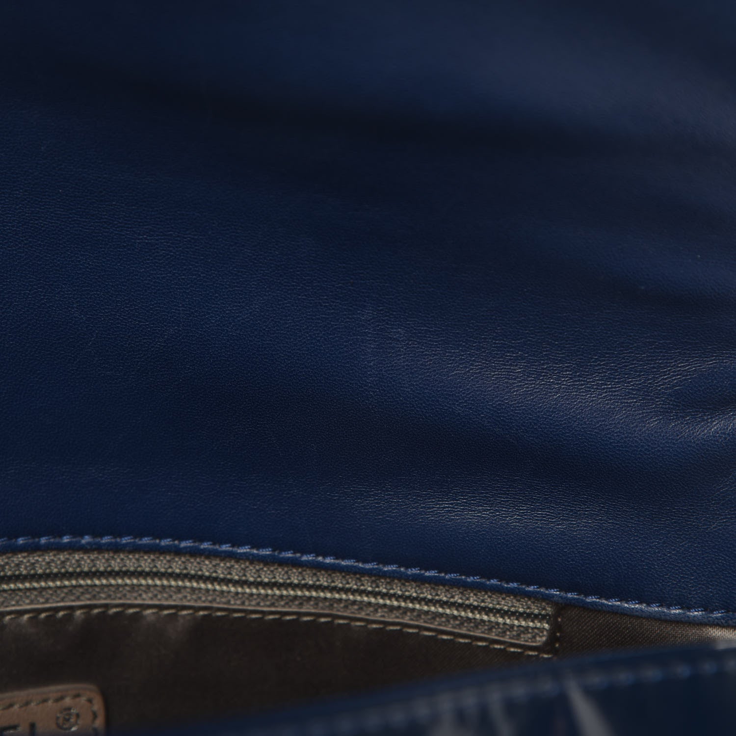 Chanel Patent Calfskin Mademoiselle Lock Bijoux Chain Flap Blue 13 of 16