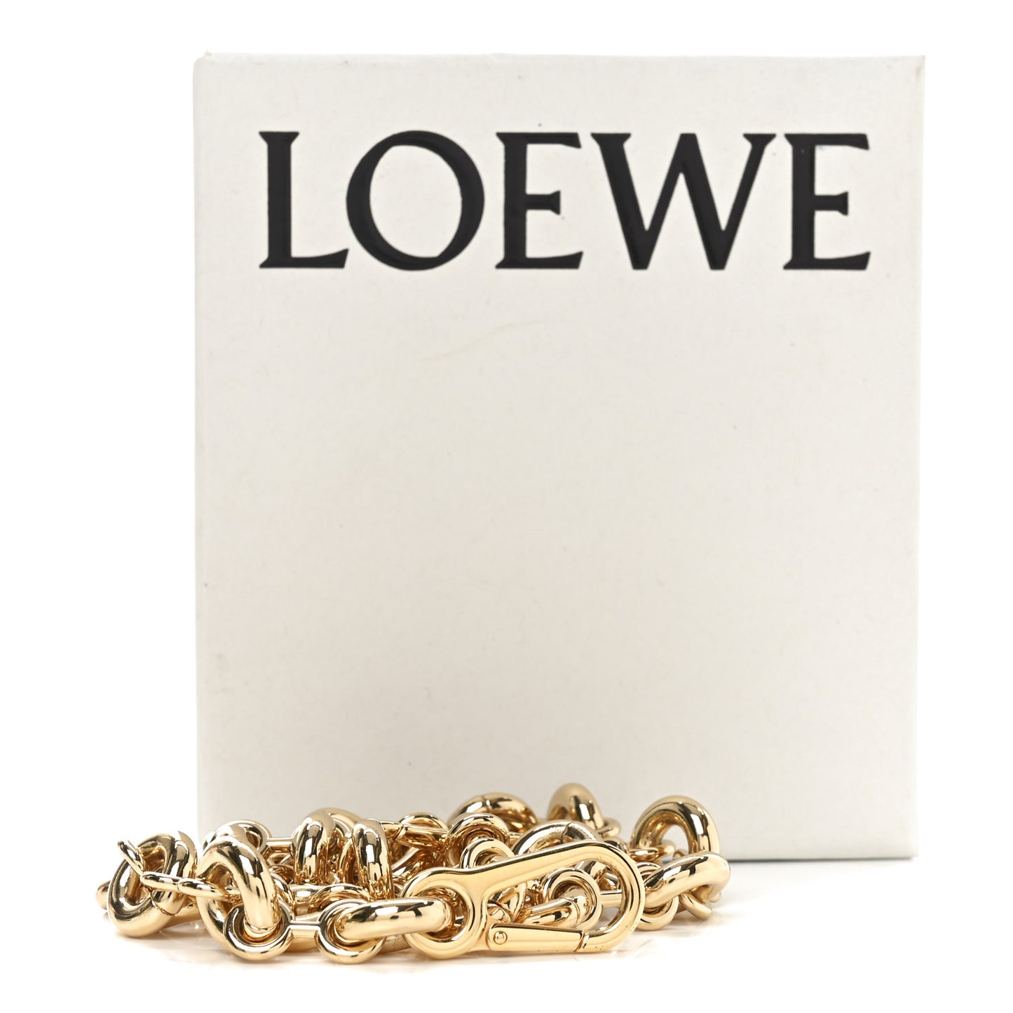Brass Donut Chain Shoulder Strap Gold